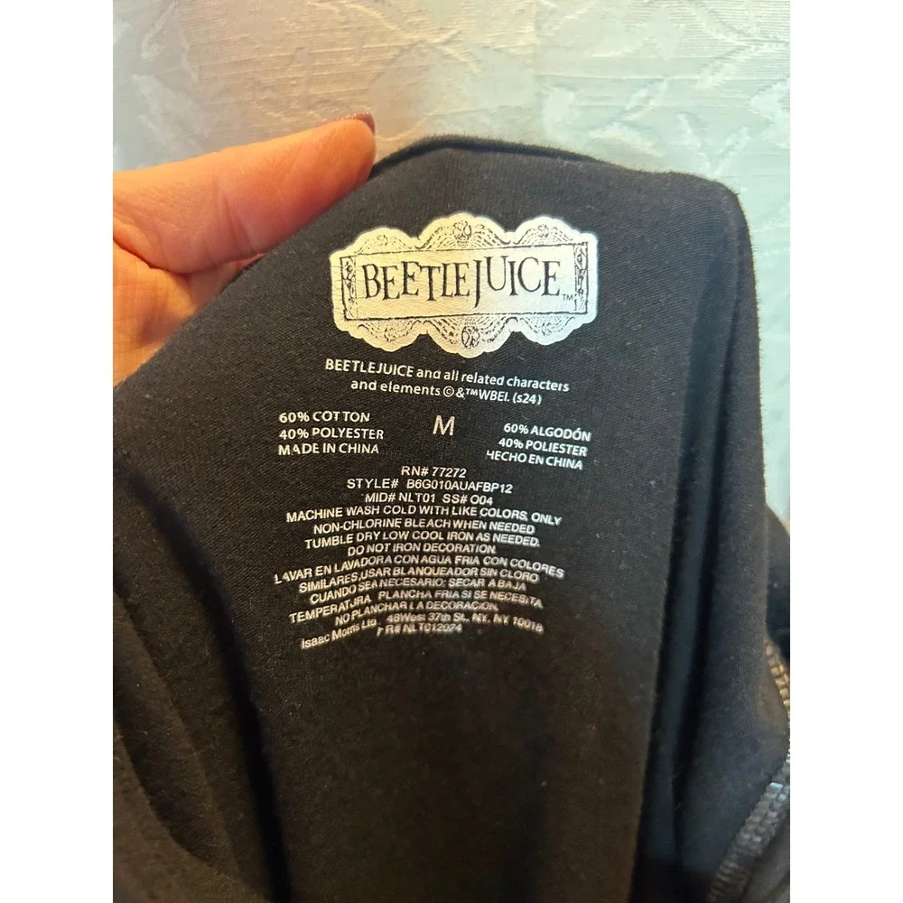 Beetlejuice Ghost With The Most Graphic T-Shirt Black‎ Sz M Unisex